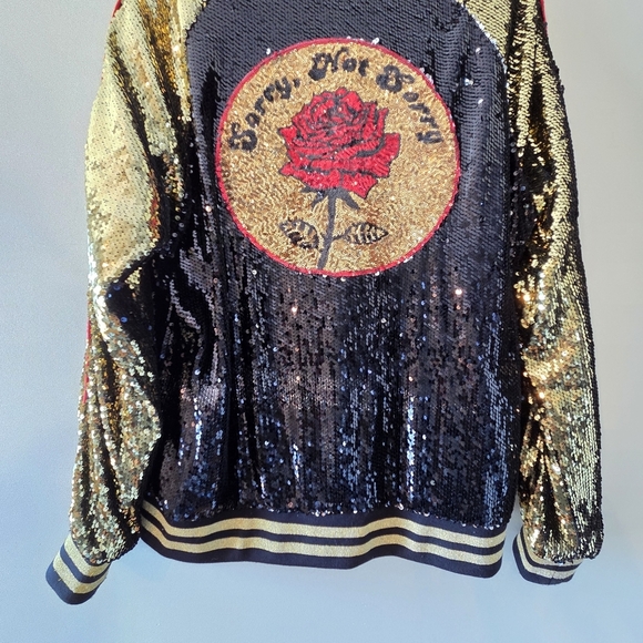 Forever21 Rare Vintage Style Unisex Sequin Boho Casual Festival Jacket Sz Large - Picture 4 of 13